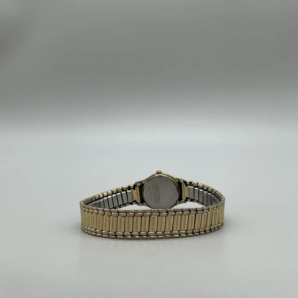 Vintage Seiko Womens Watch 20mm Gold Tone Stretch Band 1N01-0E19 New Battery